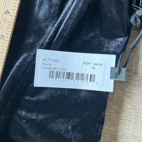 ASTR the Label Ashbury Top Women’s M Long Sleeve Corset Black Goth Hoco Vamp NEW - Picture 3 of 10